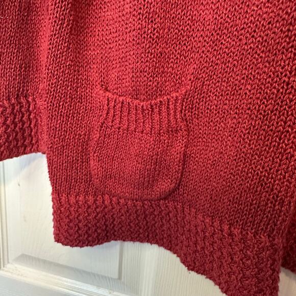 Ralph Lauren Jeans Company Pullover Linen Cotton Blend Sweater Size XL Red - Picture 4 of 7